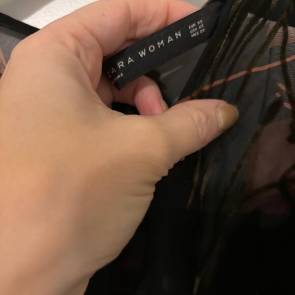 Zara Burnout Midi Dress - Picture 5 of 8